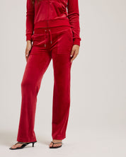 Classic Velour Del Ray Pant Astor Red - Juicy Couture Scandinavia