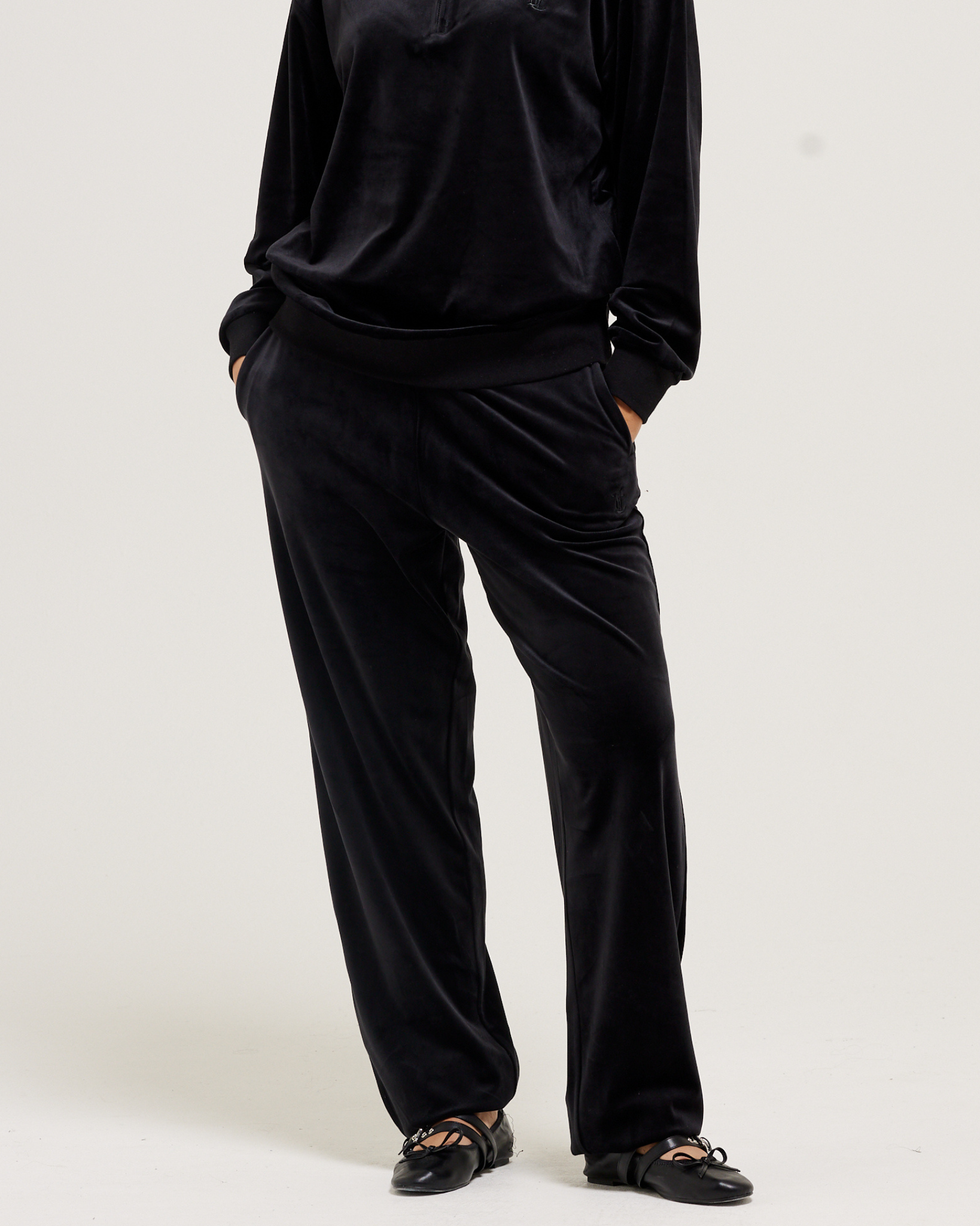 Davidson Velour Pants Black