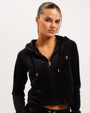 Classic Velour Madison Hoodie Black