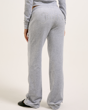 Classic Velour Tina Track Pants Silver Marl