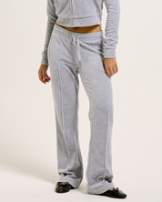 Classic Velour Tina Track Pants Silver Marl