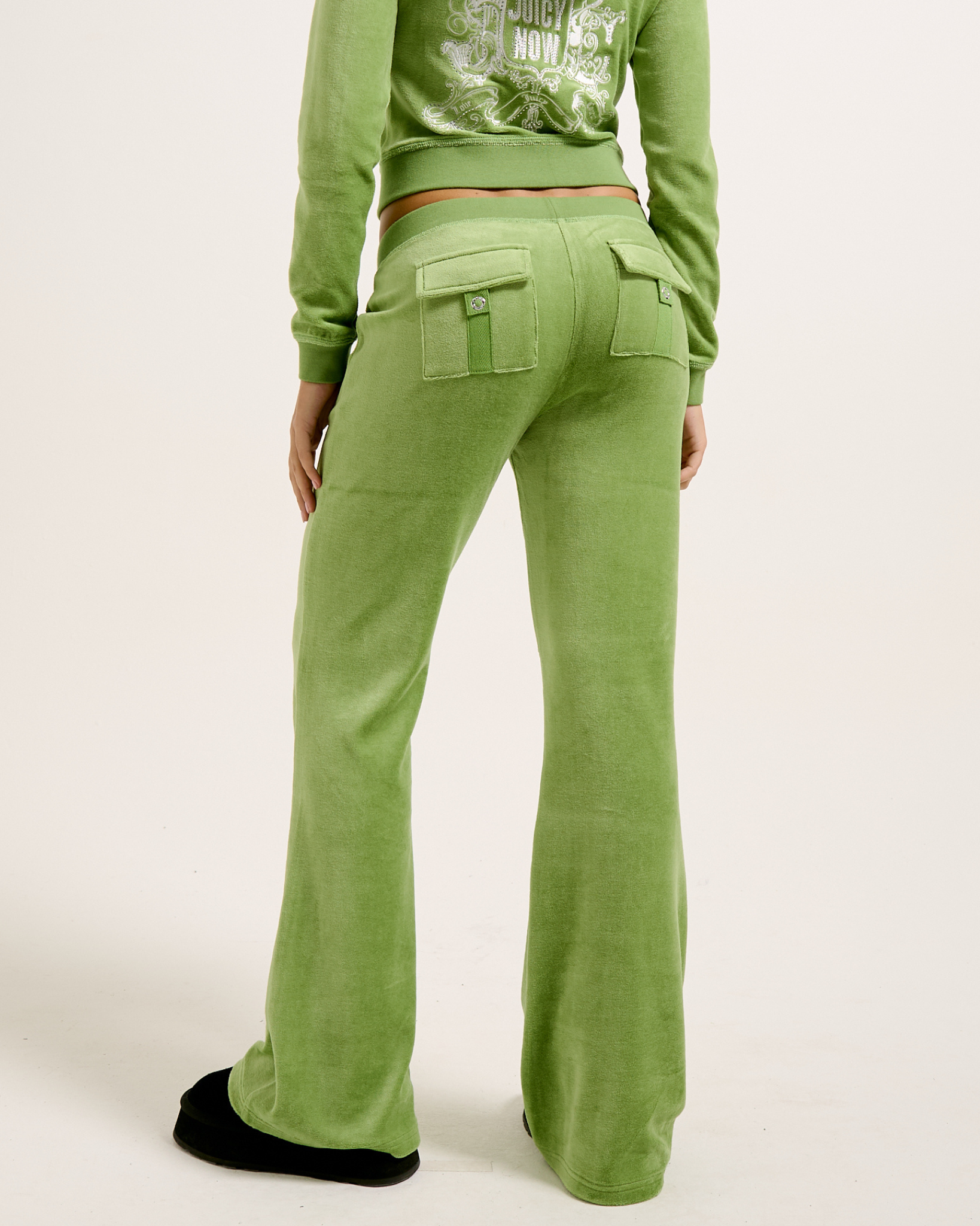 Juicy Now Caisa Low Rise Pants Piquant Green