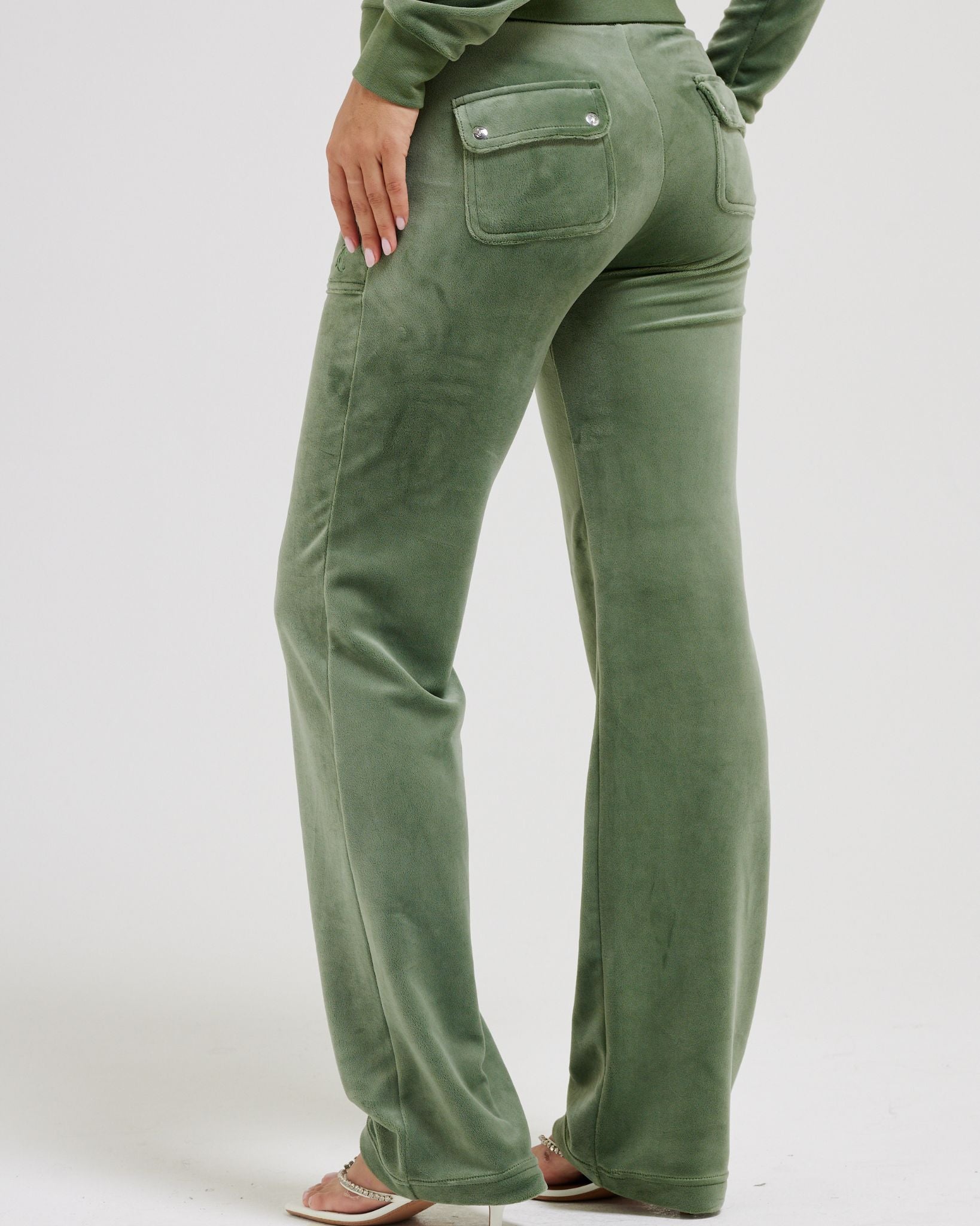 Classic Velour Del Ray Pant Thyme - Juicy Couture Scandinavia