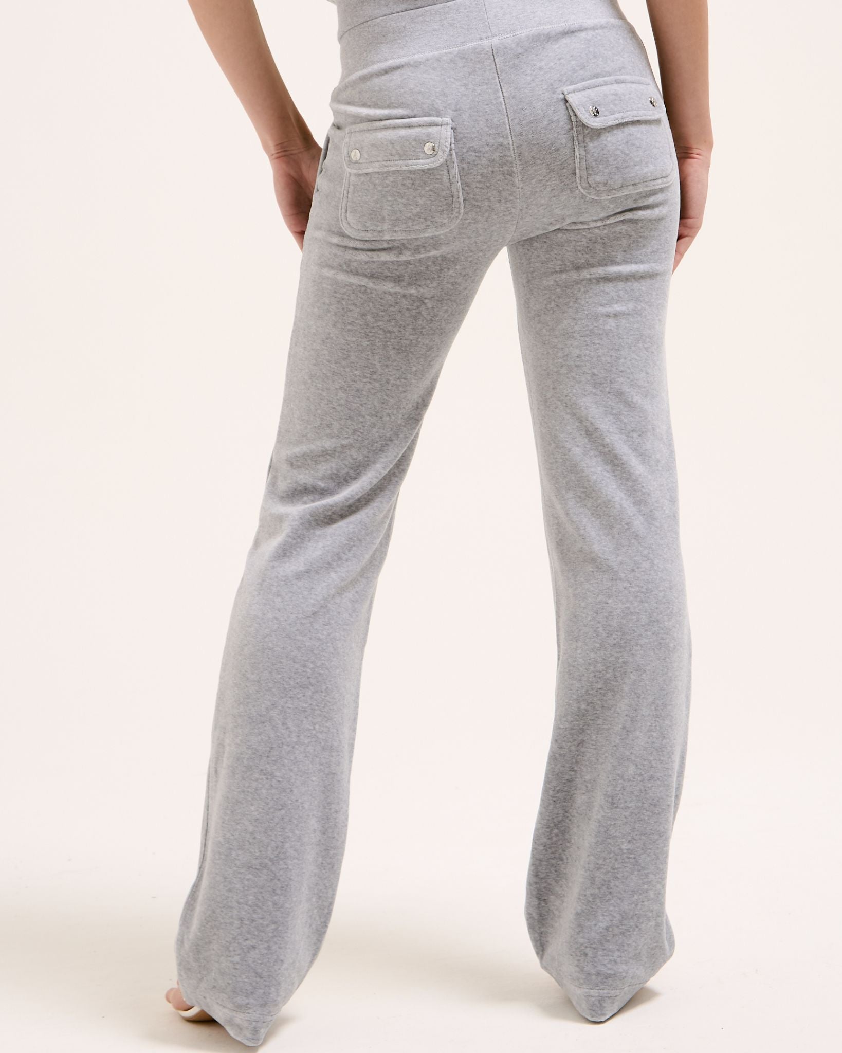 Classic Velour Del Ray Pant Silver Marl - Juicy Couture Scandinavia