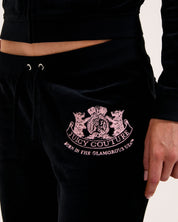 Heritage Crest Low rise Trackpant Black - Juicy Couture Scandinavia