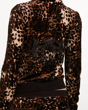 Puff Sleve Robyn Hoodie Abstract Animal