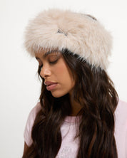 Faux Fur Headband Natural Fur