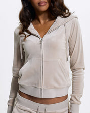 Classic Velour Robertson Zip Hoodie String