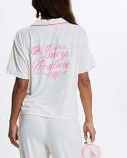 Juicy Crown Frill Pyjama Set Marshmallow