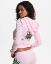 Live For Juicy Puff Sleeve Hoodie Cherry Blossom