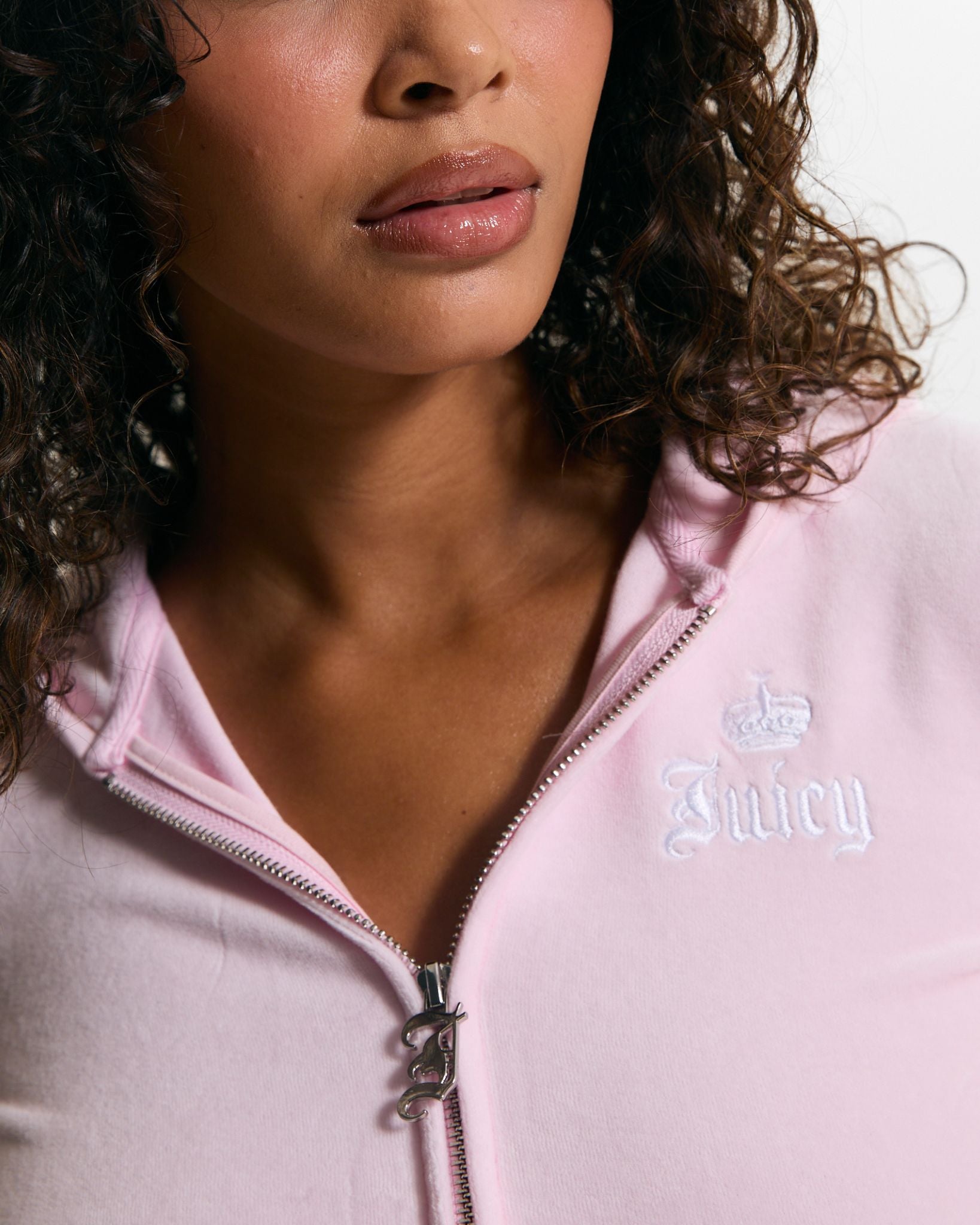 Live For Juicy Puff Sleeve Hoodie Cherry Blossom