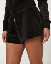 Velour Eve Shorts Black