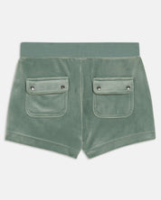 Velour Eve Shorts Chinois Green