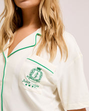 Chateau Short Sleeve Pyjama set White - Juicy Couture Scandinavia