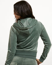 Classic Velour Robertson Zip Hoodie Thyme