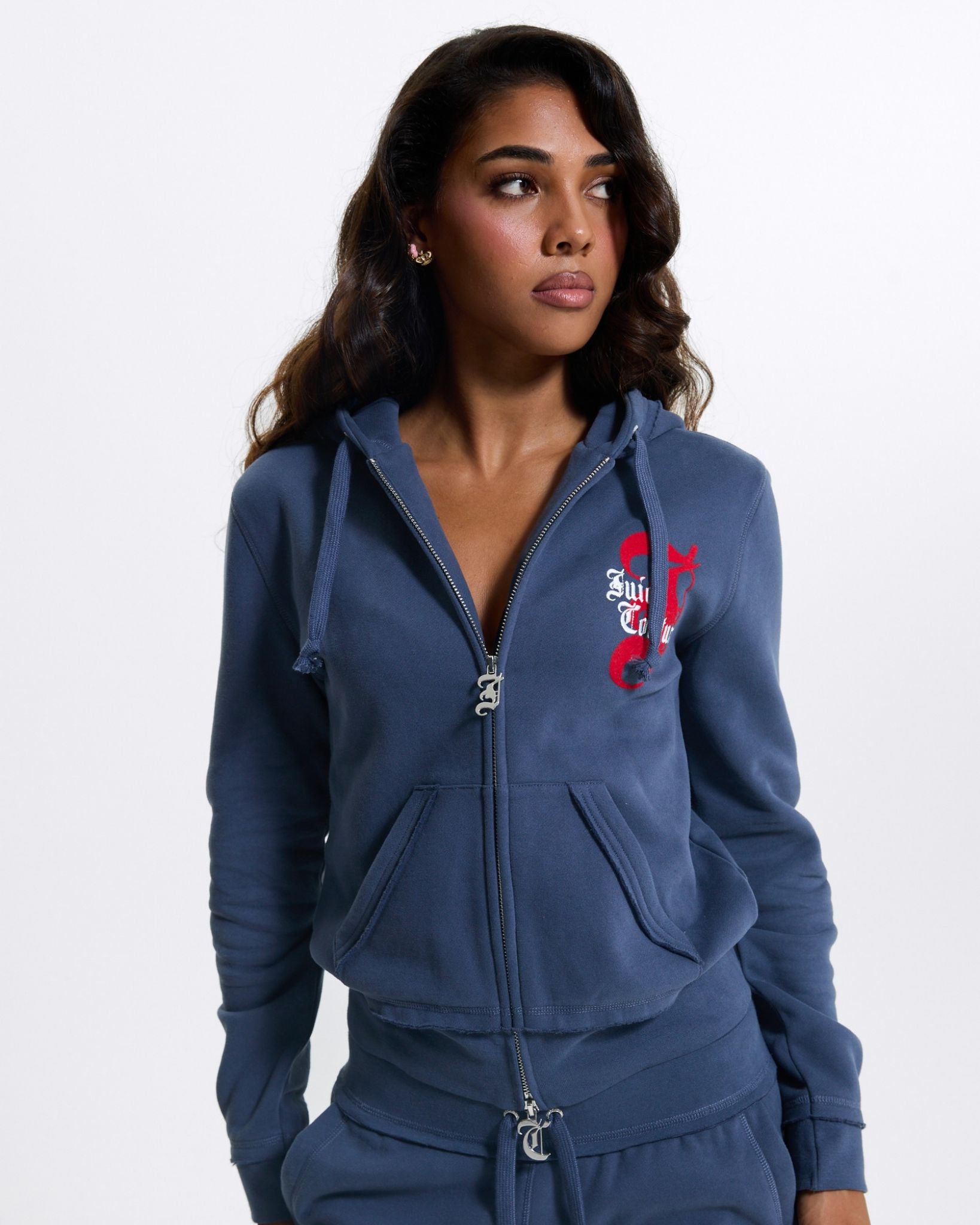 Robbie Graphic Hoodie Mood Indigo - Juicy Couture Scandinavia