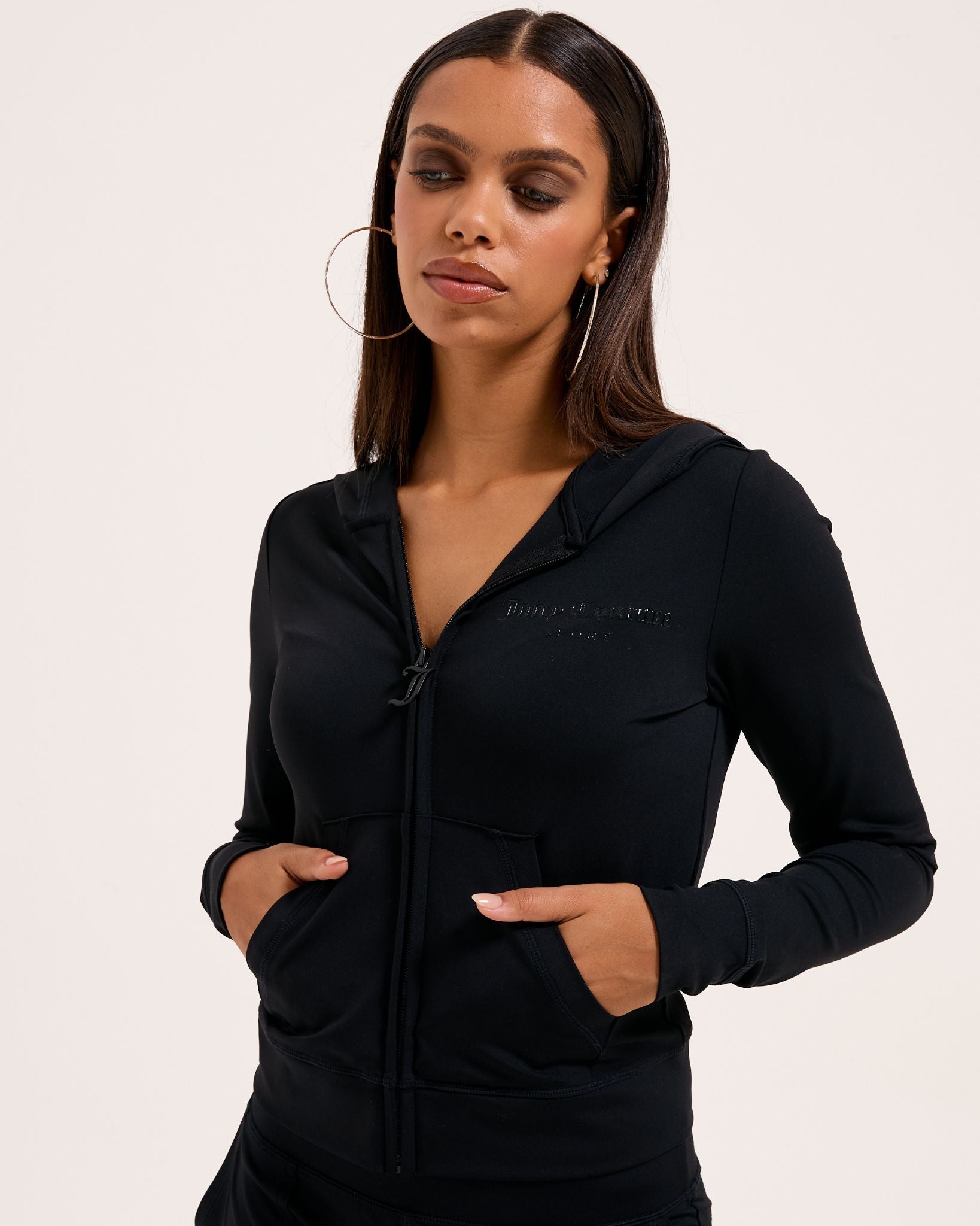 Ennis Activewear Hoodie Black - Juicy Couture Scandinavia