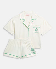Chateau Short Sleeve Pyjama set White - Juicy Couture Scandinavia