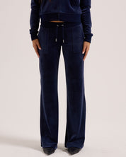 Classic Velour Layla Low Rise Pocket Flare Night Sky