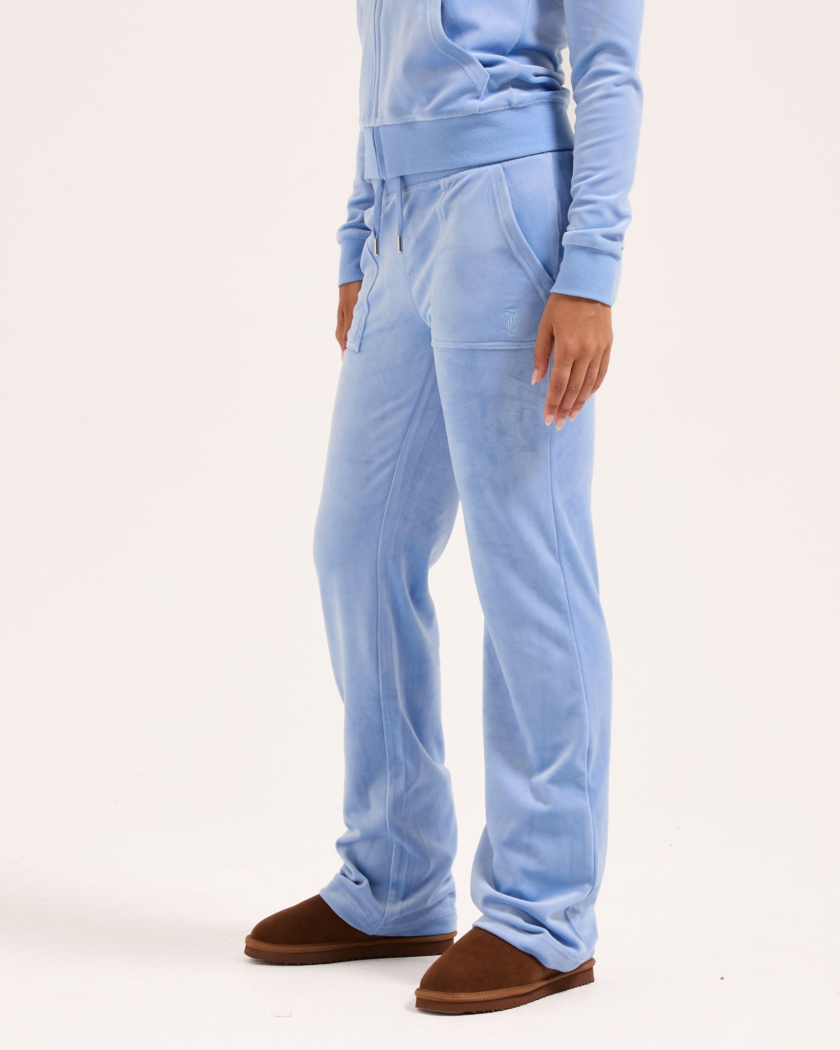 Classic Velour Del Ray Pant Della Robia Blue - Juicy Couture Scandinavia