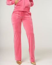 Classic Velour Layla Low Rise Pocket Flare Hot Pink