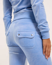 Classic Velour Del Ray Pant Della Robia Blue - Juicy Couture Scandinavia