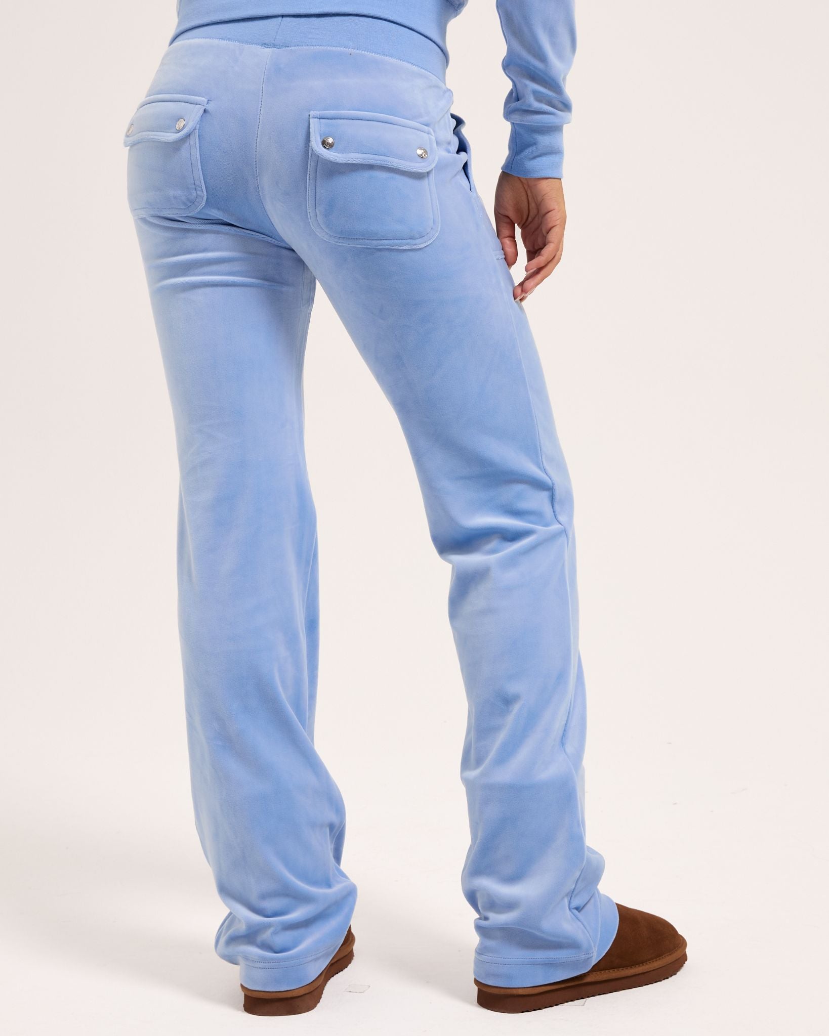 Classic Velour Del Ray Pant Della Robia Blue - Juicy Couture Scandinavia