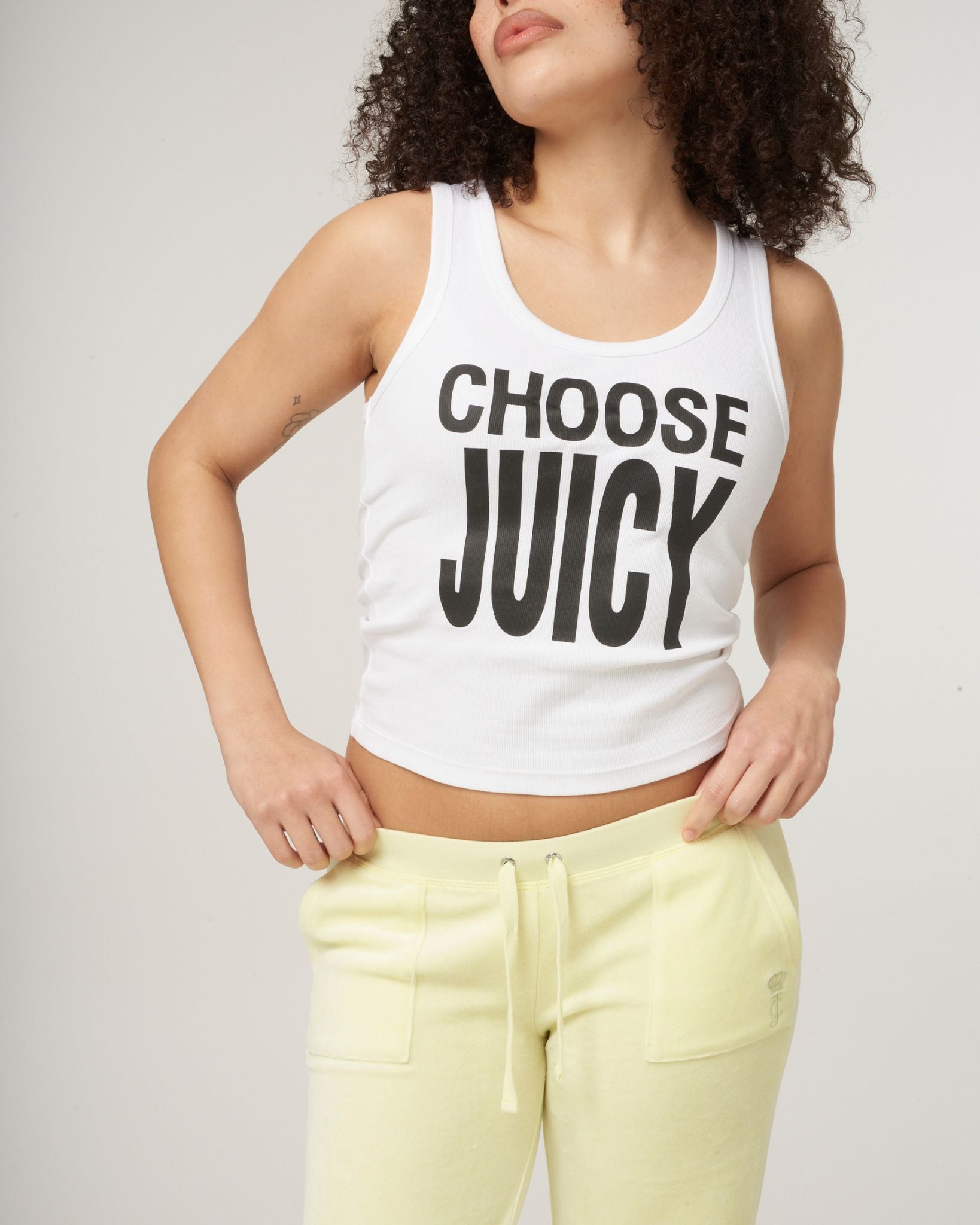 Choose Juicy Vest White