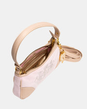 Daydreamer Crest Embroidered Shoulder Bag in Juicy Pink - Juicy Couture Scandinavia