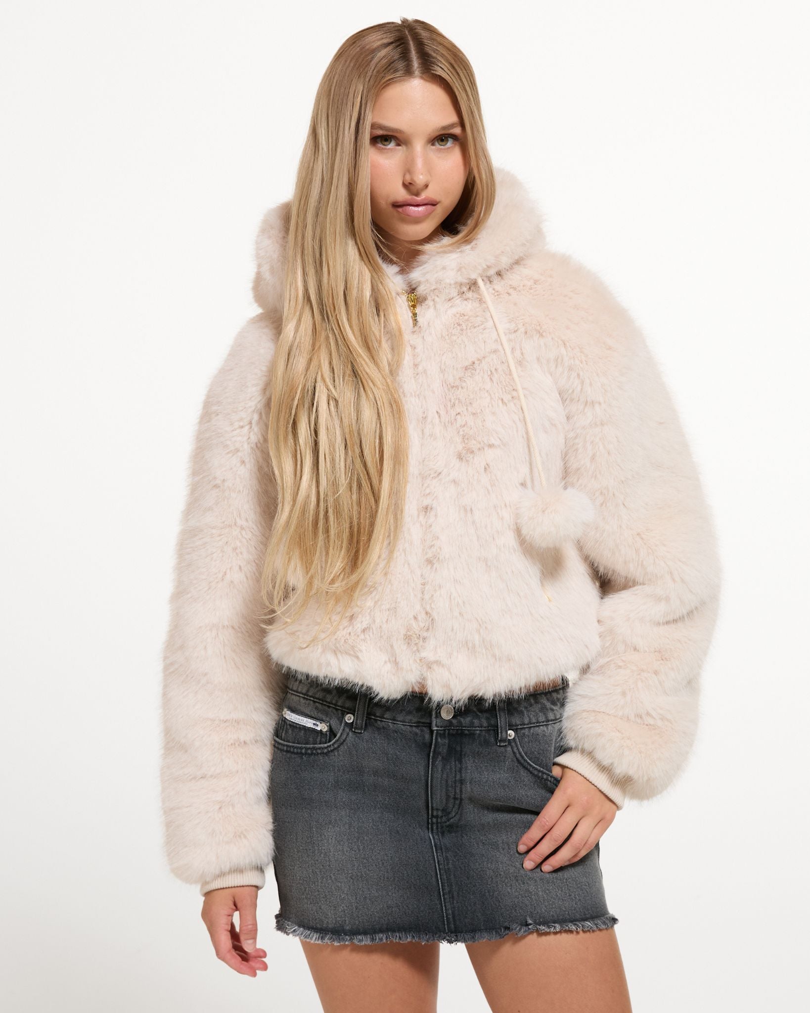 Hadi Faux Fur Jacket Natural Fur