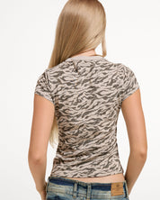 Fitted T-Shirt Zebra Camo