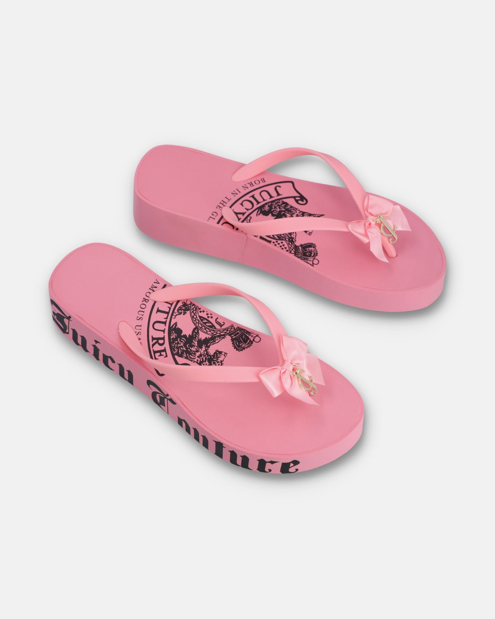 Eva Heritage Wedge Slide Juicy Pink - Juicy Couture Scandinavia