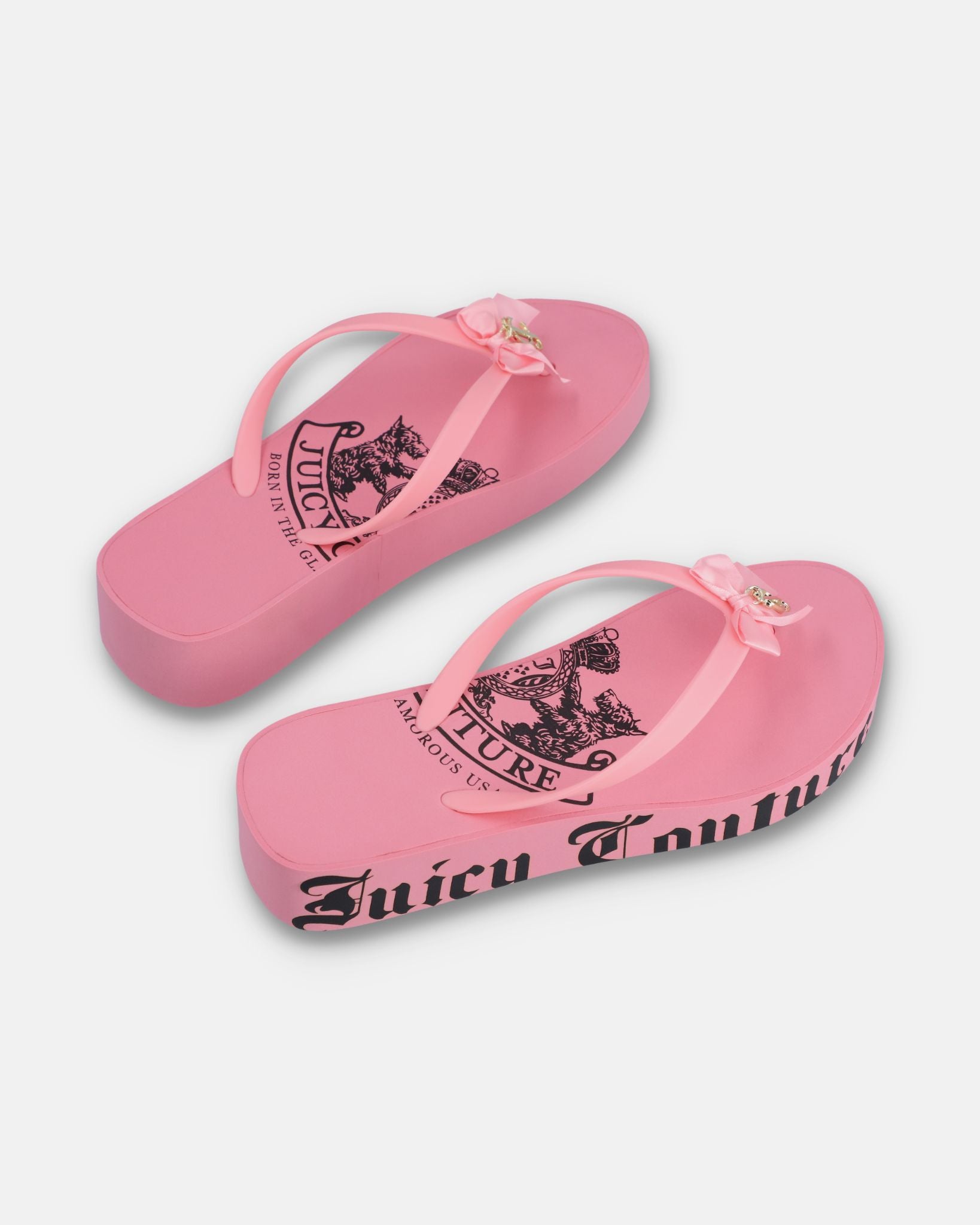 Eva Heritage Wedge Slide Juicy Pink - Juicy Couture Scandinavia