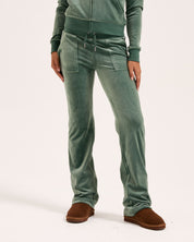 Classic Velour Del Ray Pant Duck Green - Juicy Couture Scandinavia