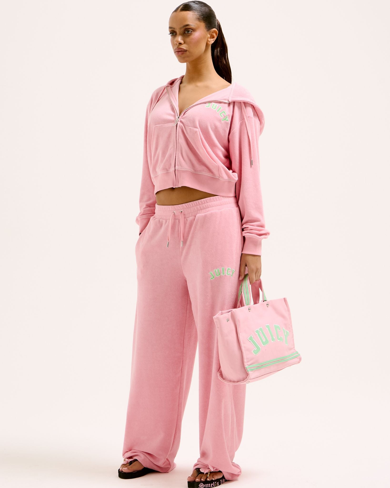 Nala Collegate Oversized Cropped Hoodie - Juicy Couture Scandinavia