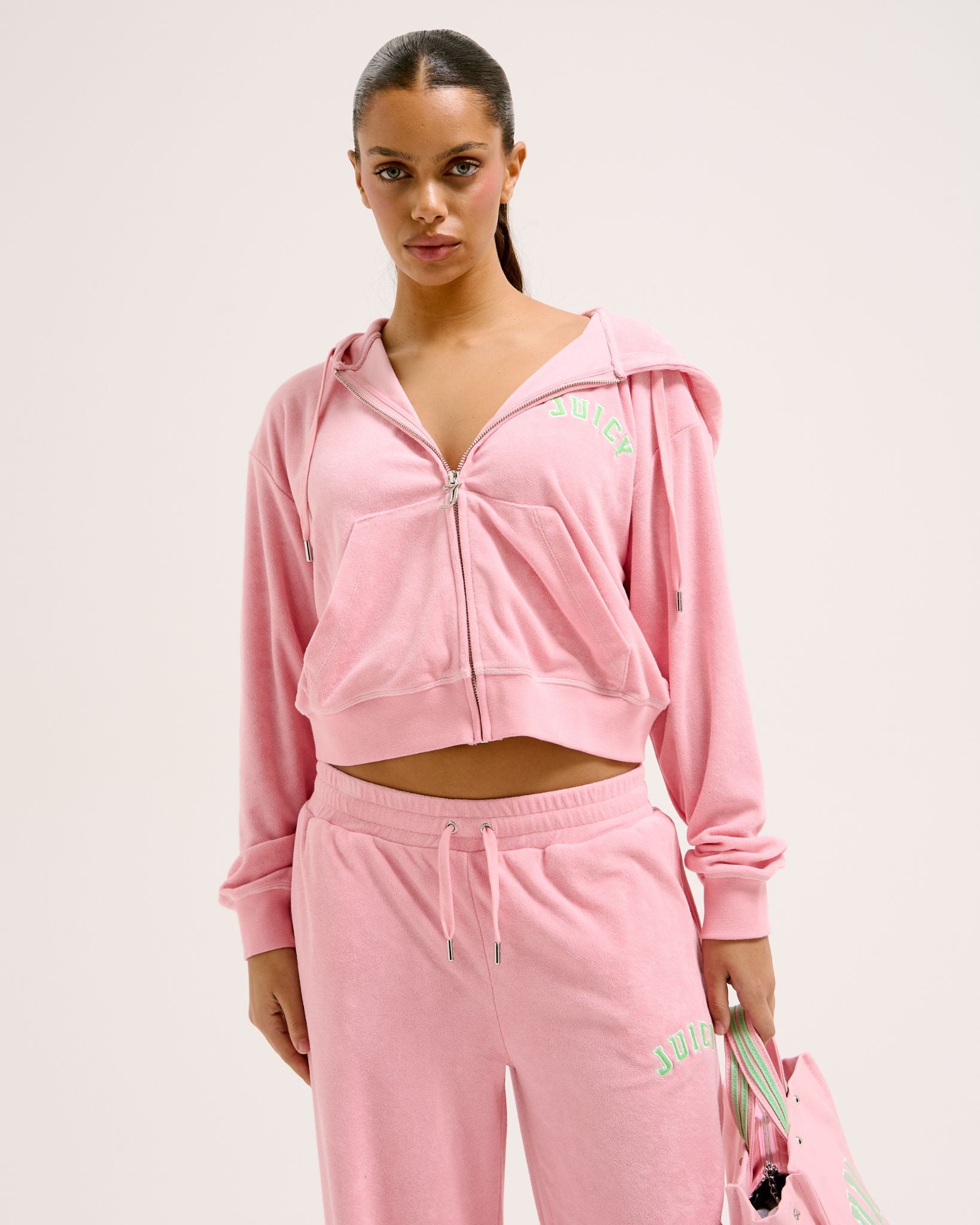 Nala Collegate Oversized Cropped Hoodie - Juicy Couture Scandinavia