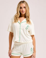 Chateau Short Sleeve Pyjama set White - Juicy Couture Scandinavia