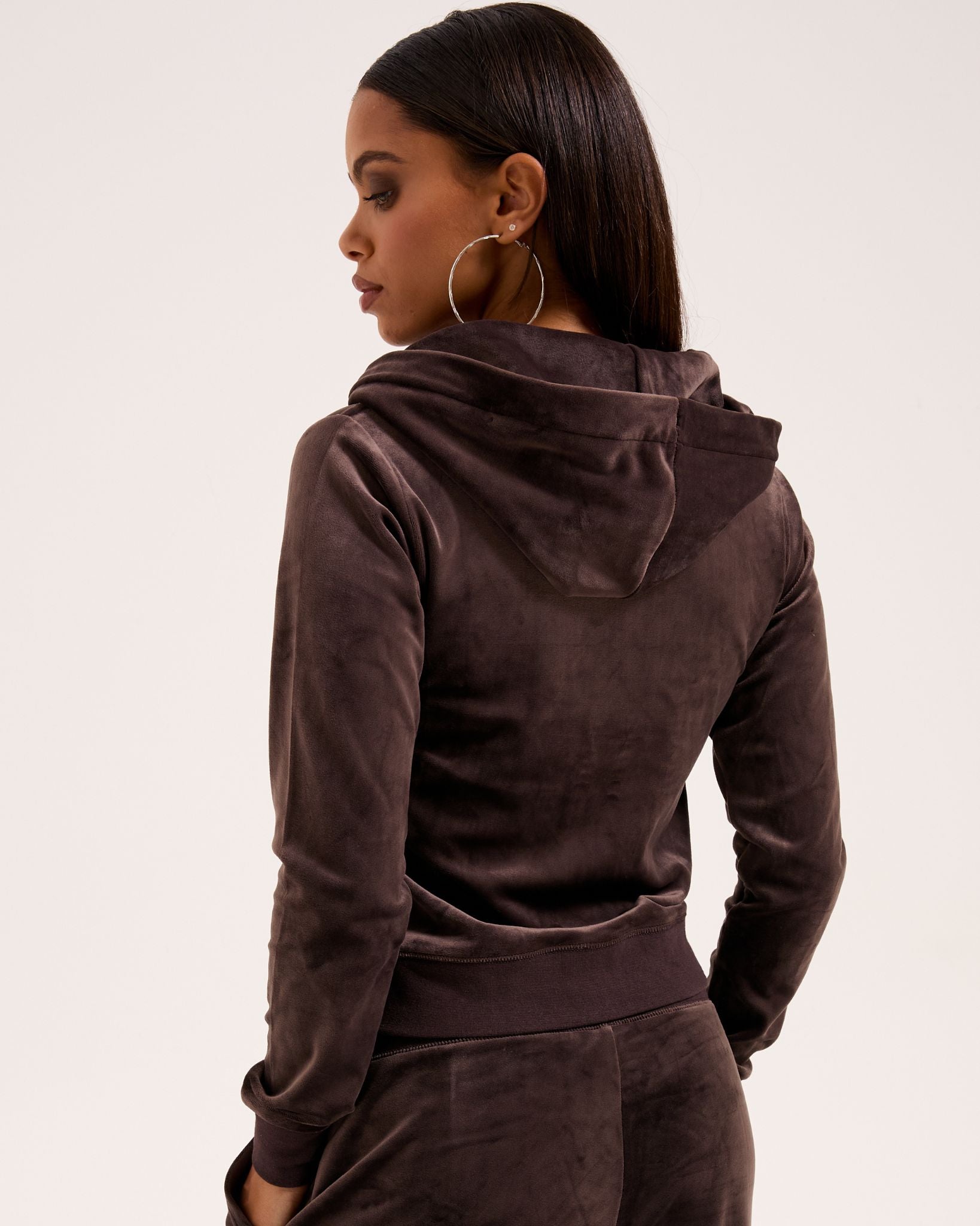 Classic Velour Robertson Zip Hoodie Java Gold - Juicy Couture Scandinavia