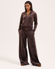 Juicy Couture Yuka Wide Leg Trackpant Java - Juicy Couture Scandinavia