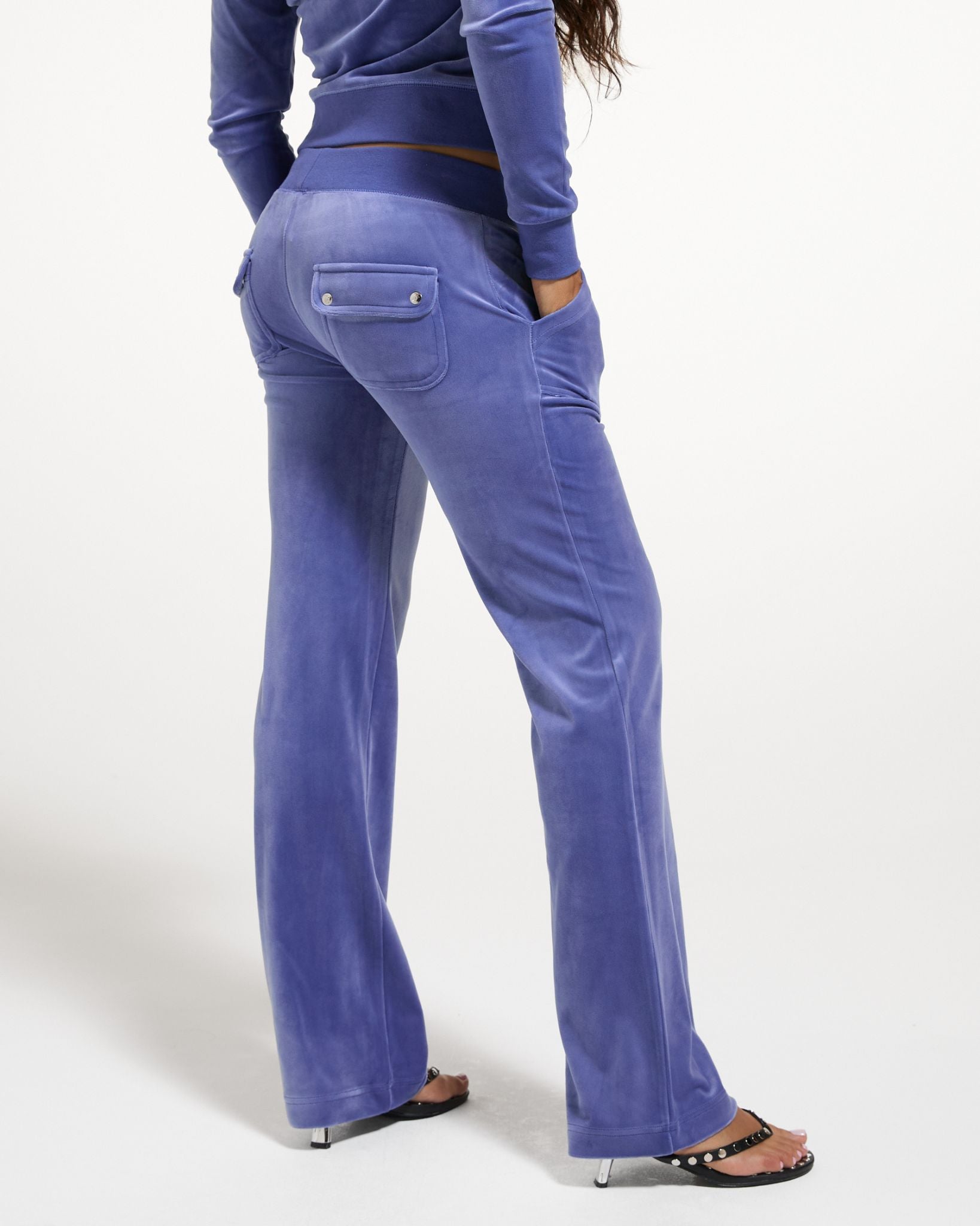 Classic Velour Del Ray Pant Grey Blue