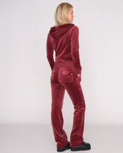 Classic Velour Robertson Zip Hoodie Tawny Port - Juicy Couture Scandinavia