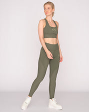 Lorraine Rib Interlock Legging Thyme - Juicy Couture Scandinavia