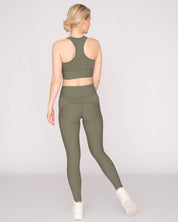 Lorraine Rib Interlock Legging Thyme - Juicy Couture Scandinavia