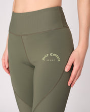 Lorraine Rib Interlock Legging Thyme - Juicy Couture Scandinavia