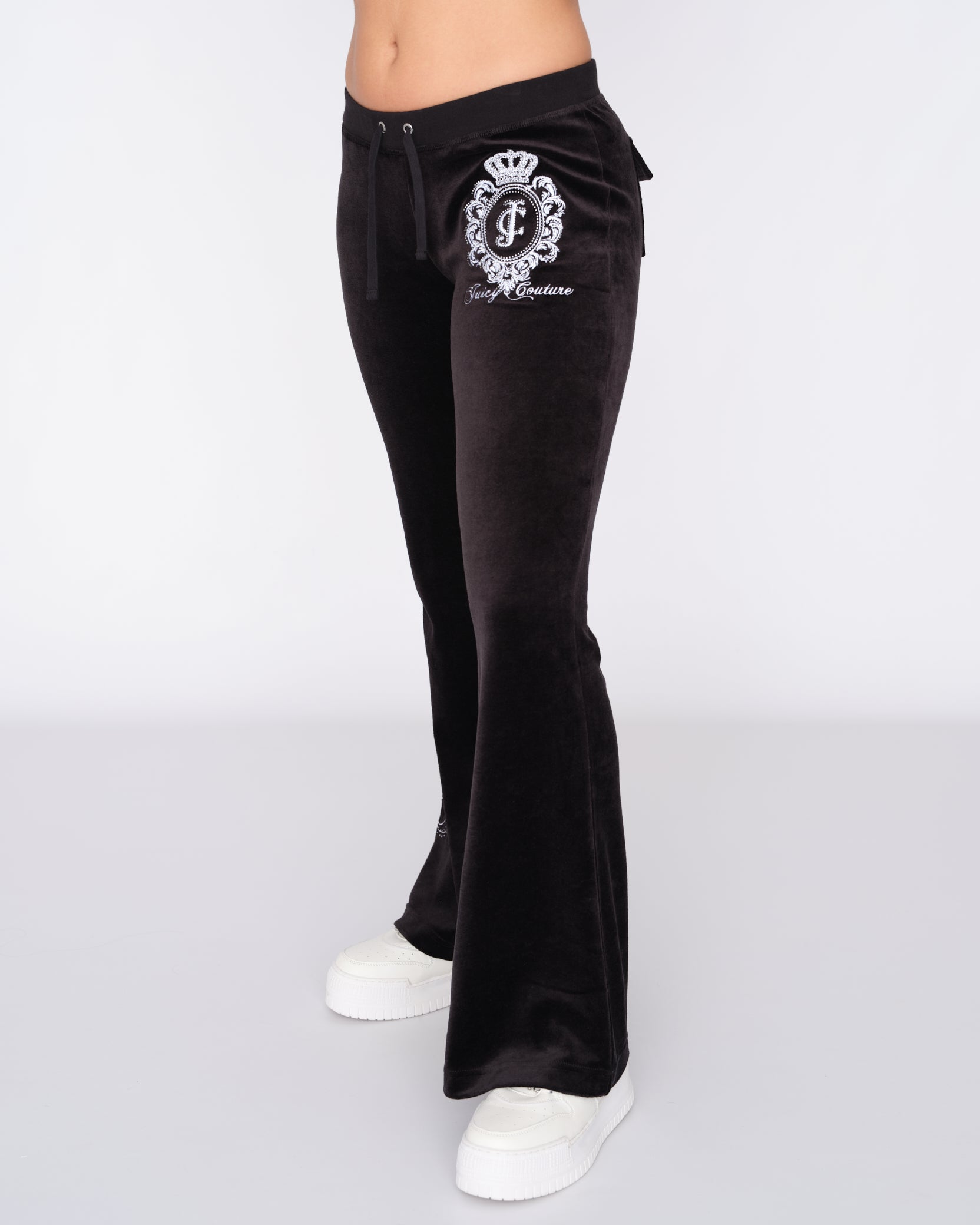 Juicy Couture Heritage Crest Ultra Low Rise Pant Black