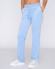 Classic Velour Del Ray Pant Powder Blue - Juicy Couture Scandinavia