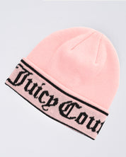 Ingrid Flat Knit Beanie Almond Blossom - Juicy Couture Scandinavia