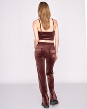 Classic Velour Del Ray Pant Bitter Chocolate - Juicy Couture Scandinavia