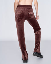 Classic Velour Del Ray Pant Bitter Chocolate - Juicy Couture Scandinavia