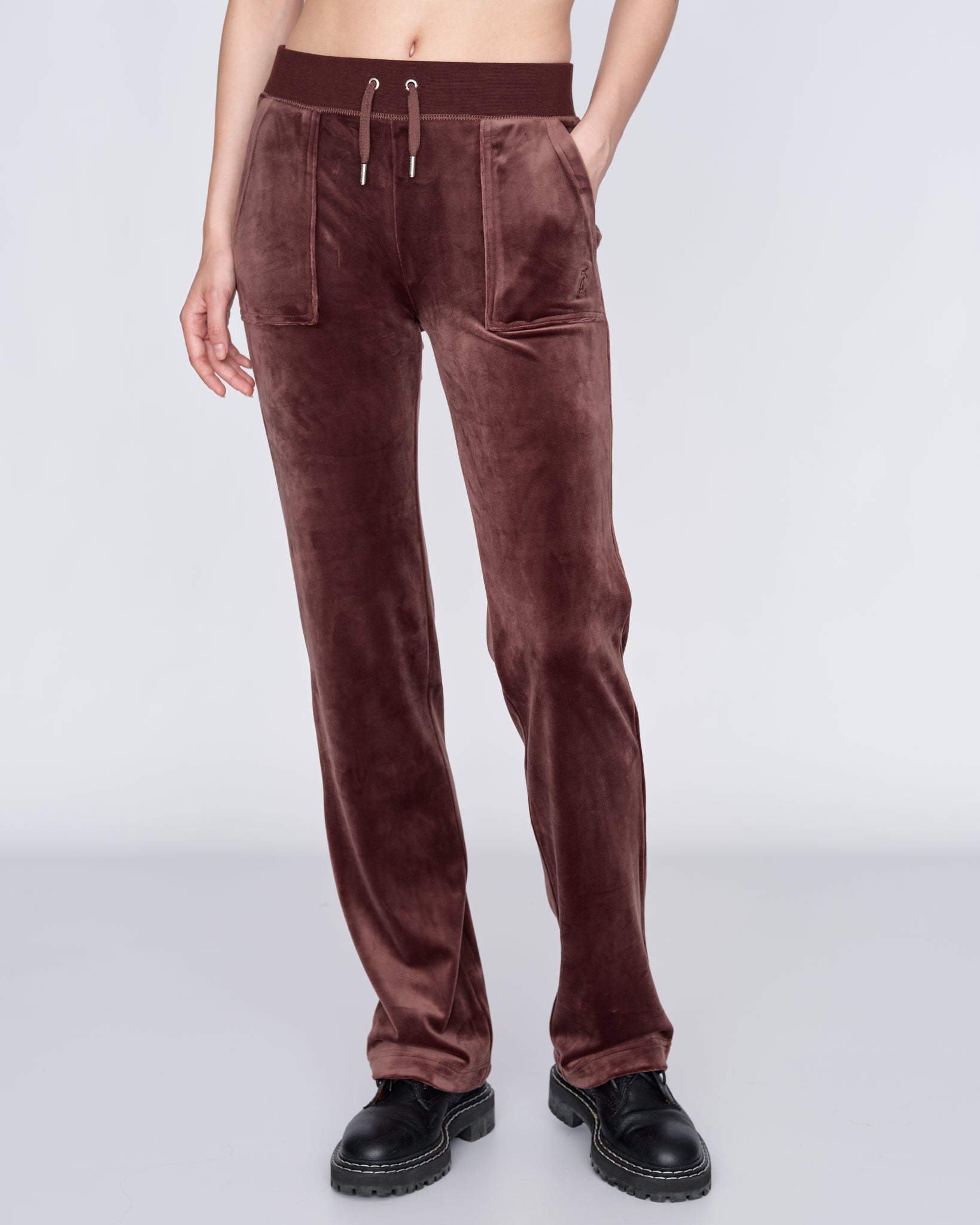 Classic Velour Del Ray Pant Bitter Chocolate - Juicy Couture Scandinavia